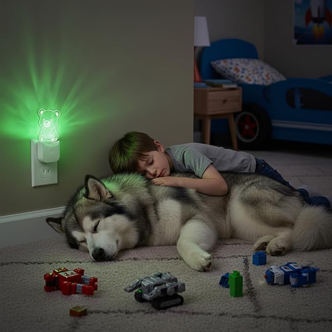 Cute Bear Night Light, RGB LED Night Lamp - Image 6