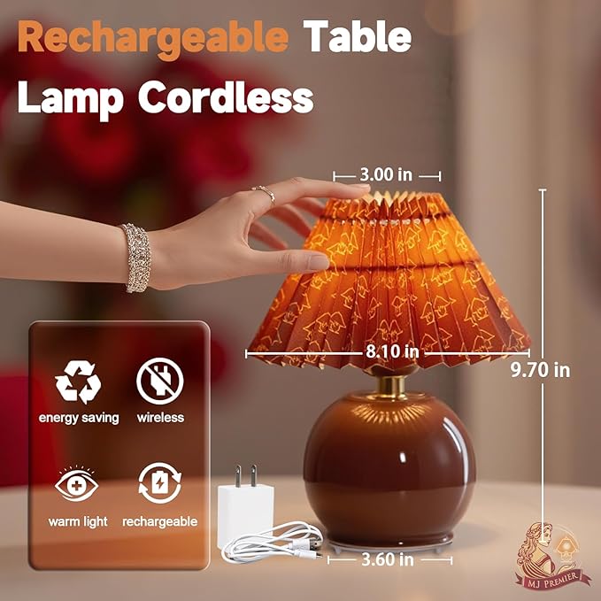 Rechargeable Table Lamp, Cordless Lamp - Image 4