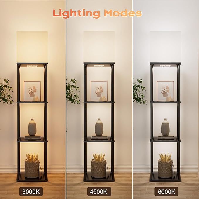 3-Pack Under Shelf Lighting for 3 Tier Floor Shelves, Ultra-Bright Square10 - Image 6
