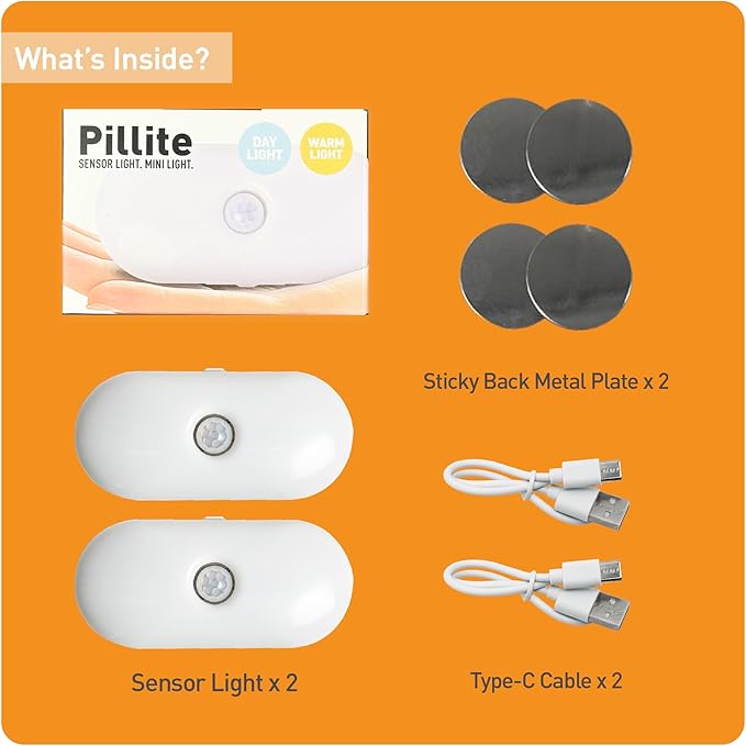 Rechargeable Motion Sensor Night Light, 2-Color White & Warm Toilet Light - Image 8