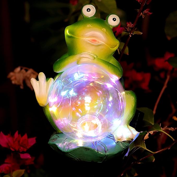Outdoor Solar Garden Lights, Solar Frog Decorative Lights, IP67 Waterproof by LifeisfullofloveVGYVGYCC