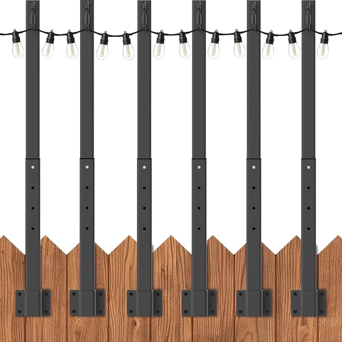 AILBTON 4 Pack Suspension Outdoor String Light Poles by AILBTON