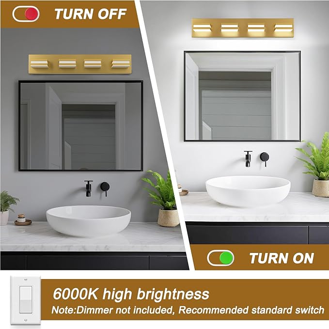 IZORRO LED Modern Bathroom Lights Fixtures, Vanity Lights - Image 5