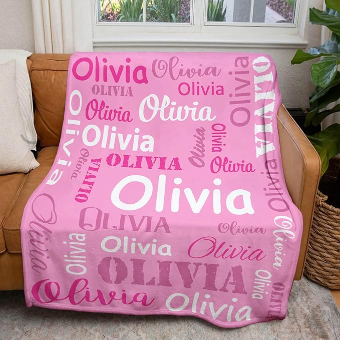 Gudina Personalized Name Blankets and Throws - Image 2