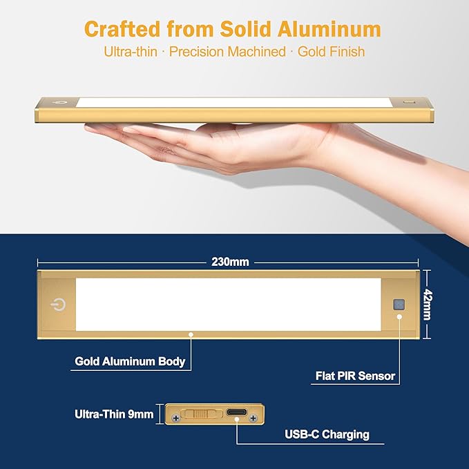 V4light Rechargeable Under Cabinet Lighting, Motion Sensor Wireless Night Light - Image 6
