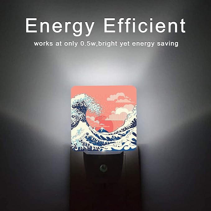 Waves Night Light, Great Waves Plug into Wall Night Lights 0.5W Sleep Friendly - Image 6