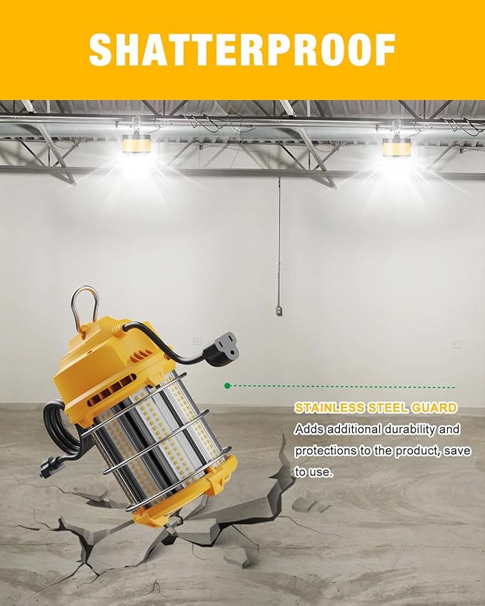 LED Temporary Work Light 100W 5000K 13, JC-LGL Outdoor Construction Lights Job - Image 5