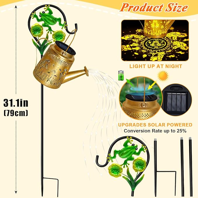 Christma Gifts Solar Lanterns Outdoor Garden Decor, Mothers Day Gifts - Image 7