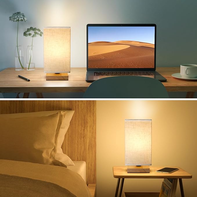 Small Square Bedside Table Lamp - Image 7