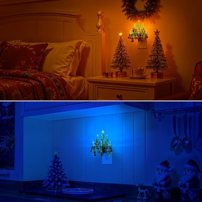 Briignite Christmas Night Light, RGB Color Changing Night Lights Plug into Wall - Image 6