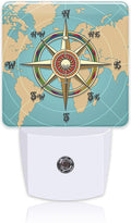 Plug in Night Lights Classic Vintage Nautical Wind Compass Night Light by Uiaoiais