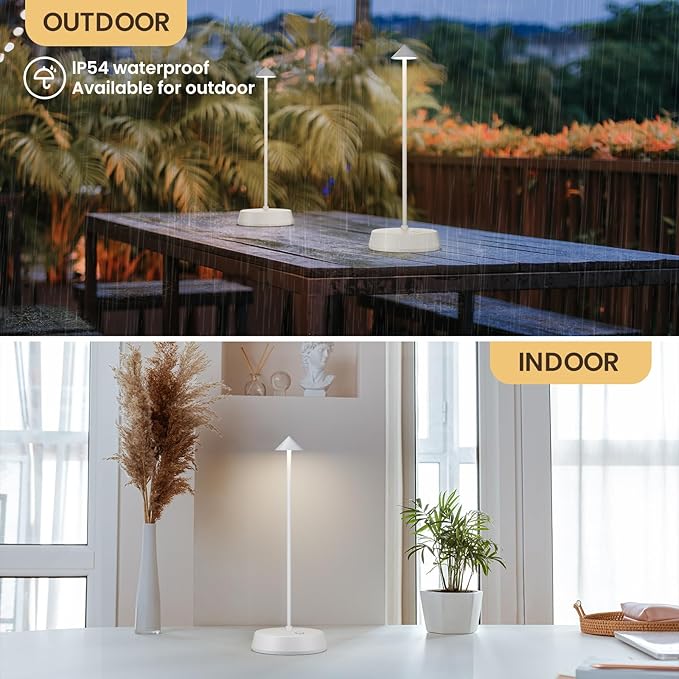Cordless Table Lamps Rechargeable, 6000mAh LED Battery Operated Desk Lamp - Image 3