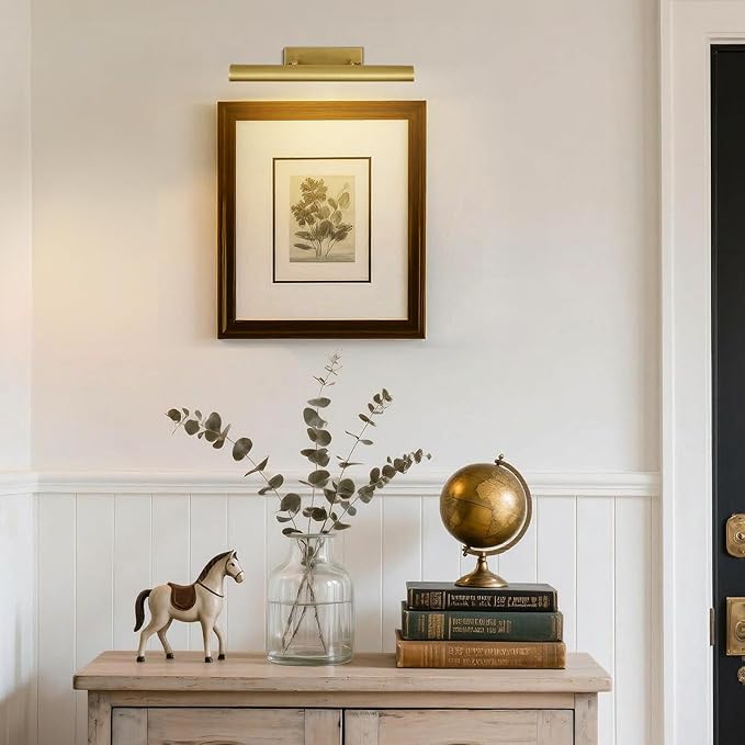 Brass Picture Lights for Wall, 3-Light Brush Gold Art Light, Warm White 2700k - Image 13