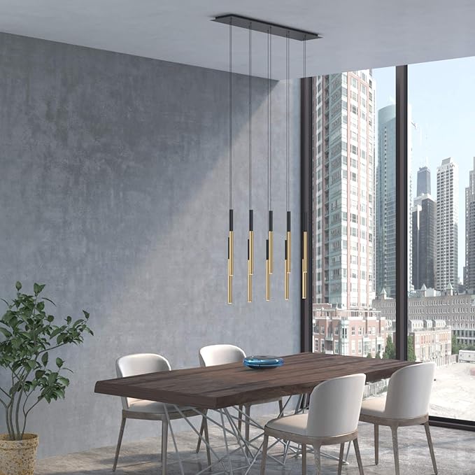 ALTAIR 10 Mini Pendant Lighting Black-Brass - Image 5