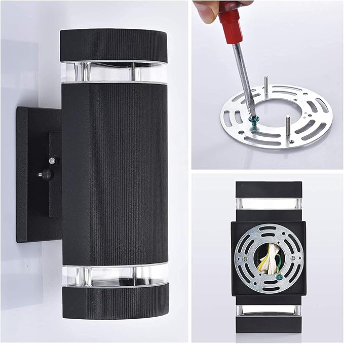 Porch Lights Outdoor Dusk to Dawn, Aluminum Outdoor Wall Light Fixture 6000K - Image 5
