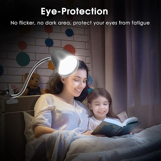 Desk lamp with Clamp, Non-Dimmable Clip Light - Image 5