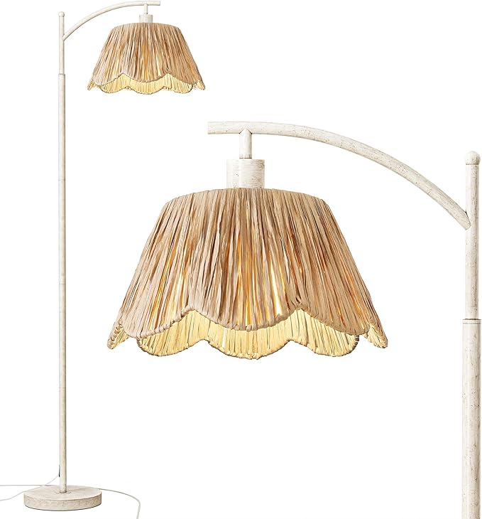 Oneach Farmhouse Floor Lamps for Living Room, Boho Floor Lamp for Bedroom - Image 9