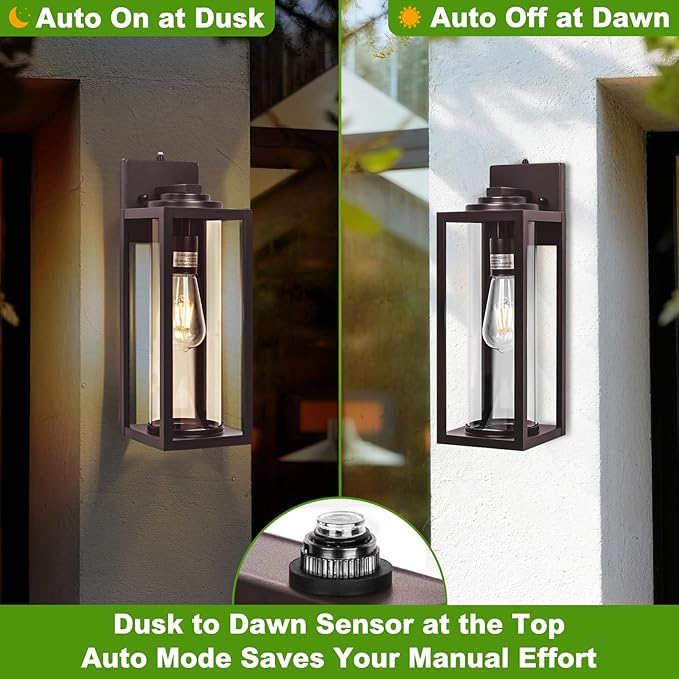 20inch Dusk to Dawn Outdoor Wall Light Fixtures - Image 2