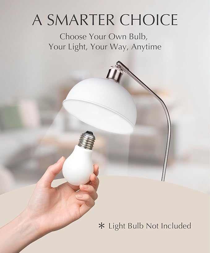 HarvestLand Halo Brass Floor Reading Lamp – Adjustable Pharmacy Floor Lamp - Image 2