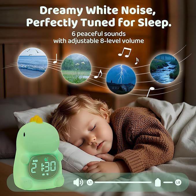 Dinosaurs Alarm Clock with Night Light - Image 4
