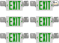 CM MZY Green Exit Sign with Emergency Light, Two Adjustable Square Head by CMMZY