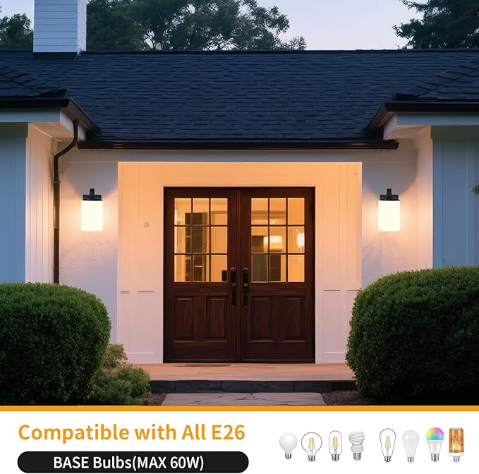 Outdoor Wall Lamp, Waterproof and Anti-Rust Aluminium Modern Wall Light Fixture - Image 9