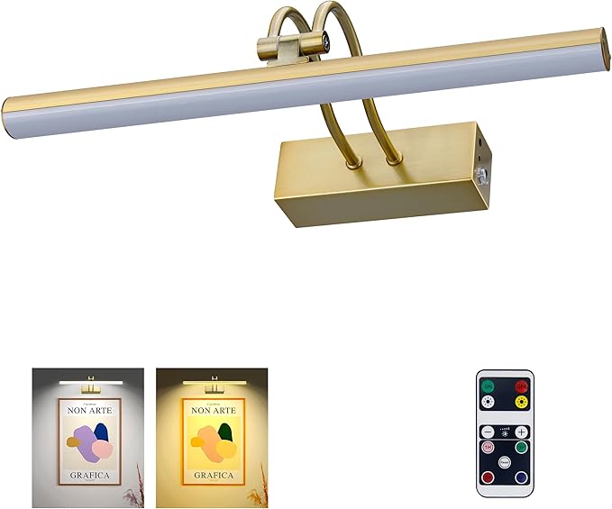 Picture Light, Picture Lights for Wall Cordless, Battery Wall Lights for by RAIFOOLLY