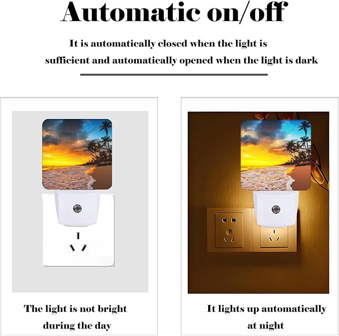 Sunset Beach Night Light, Plug Into Wall - Image 3