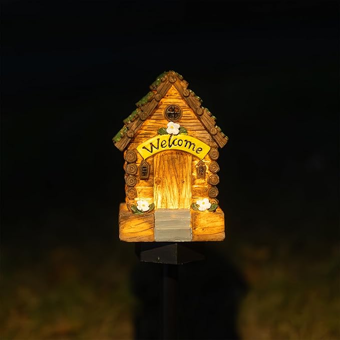 Dazzle Bright Fairy Garden House, Beautiful Miniature Garden Decoration - Image 6