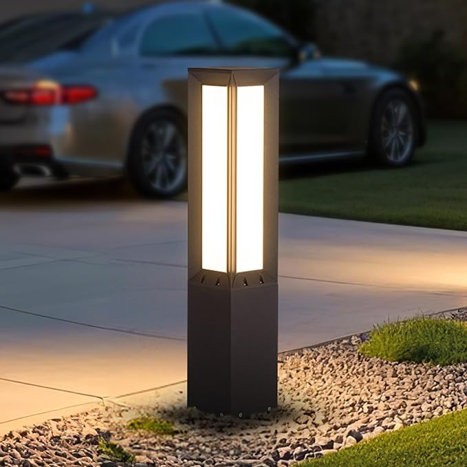 Solar Pathway Light, 31.5" Landscape Path Lights Outdoor Waterproof, Aluminum by OutdoorLandscapeLight