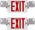 CMMZY Red Exit Sign with Emergency Light, Two Adjustable Square Head, Exit Sign by CMMZY