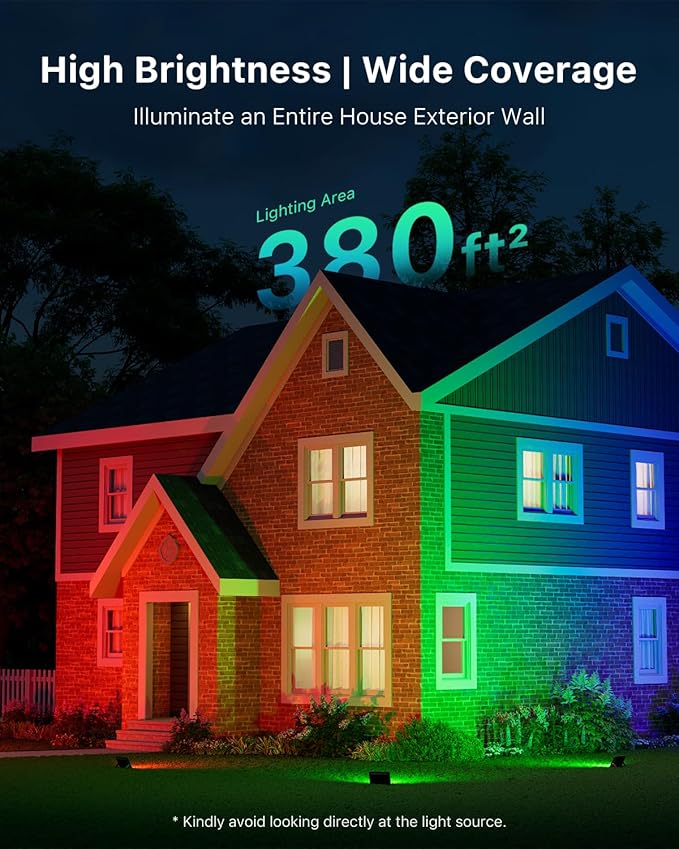 4 Pack 50W Led Flood Lights 500W Equi Color Changing - Image 2