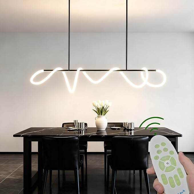 Modern Pendant Lights, Pendant Lights Kitchen Island, Remote Control Dimmable by JYYQ