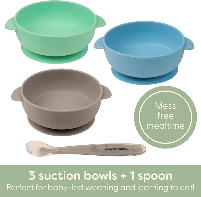 UpwardBaby Silicone Baby Bowls - Image 2