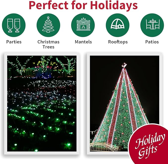 LAMPHOME 100 Count St. Patrick's Day Mini String Lights - Image 7