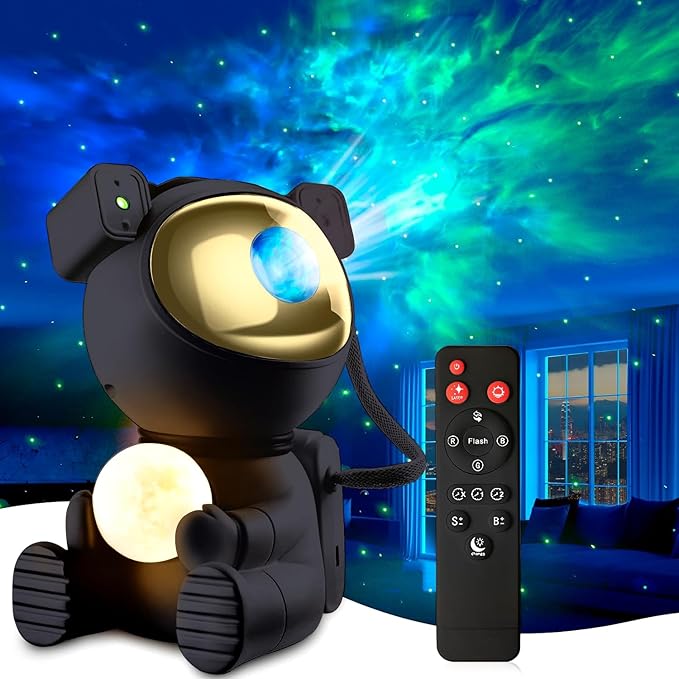 Astronaut Galaxy Projector, 2 in 1 Star Projector Galaxy Light by AOSHET