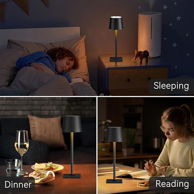 4 Pack Rechargeable Cordless Led Table Lamps, Cordless Lamp - Image 3