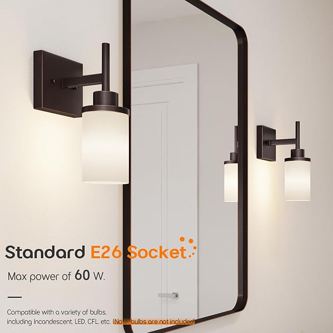 Wall Lights Over Mirror Bathroom Vanity Light Fixtures - Image 3