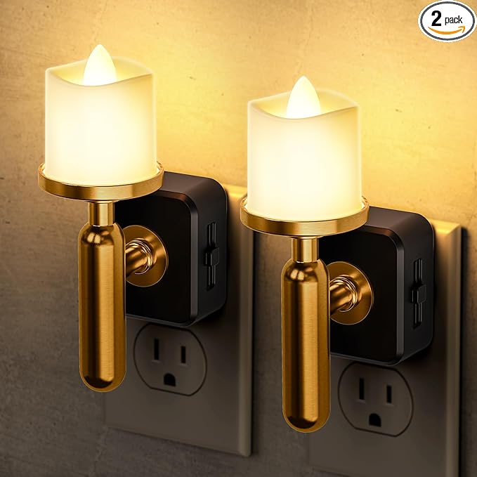 Briignite Flameless Candle Night Light, Night Lights Plug into Wall, LED Candle by WelcometoBriigniteenjoyyourshopping