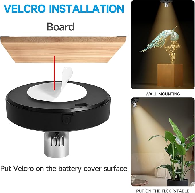 Wireless LED Rechargeable Spotlight, Picture Light, Uplighting Indoor, Puck - Image 5