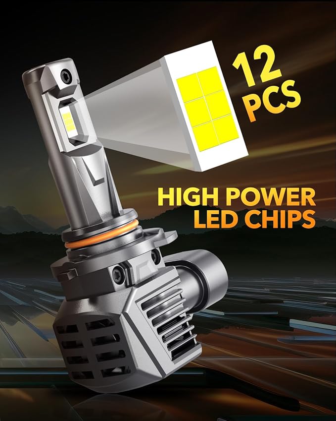 OXILAM 9006 HB4 Fog Light Bulbs, 30000LM 800% Brightness, 6500K Cool White - Image 3