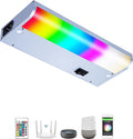 LAMPAOUS Hardwired Under Cabinet Lighting, Dimmable White and Color Changing by LAMPAOUS