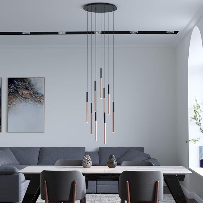 ALTAIR 9 Mini Pendant Lighting Black-Copper - Image 4