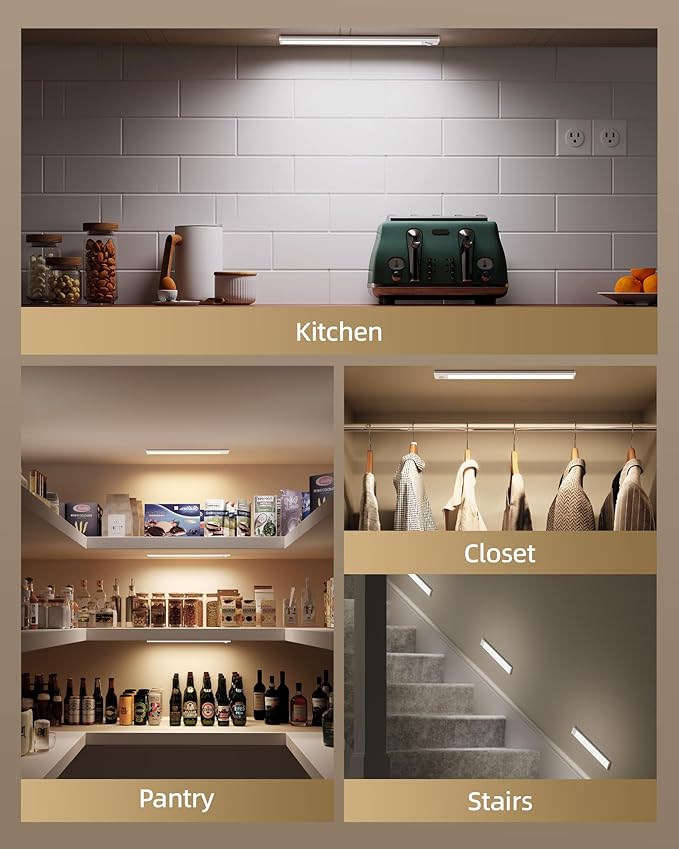 16inch Under Cabinet Lighting, Magnetic Closet Lights - Image 8