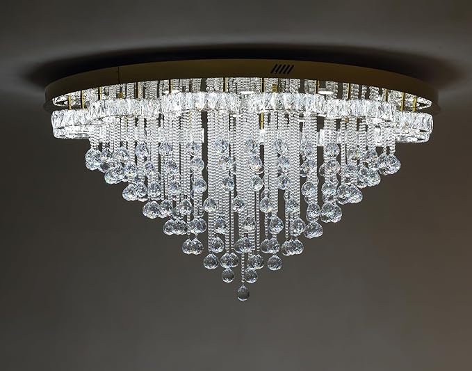 Flashing God 48inches Gold Crystal Chanderliers - Image 3