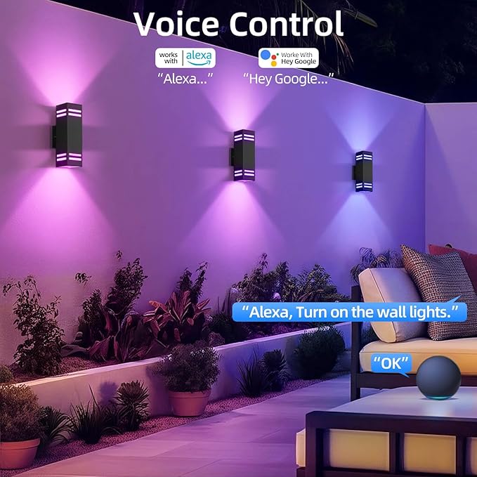SHIMR Modern RGB Wall Lights Exterior Lights - Image 3
