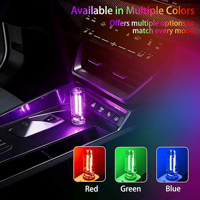 4 PCS USB Night Light Bulb, Portable Plug-in Retro Car Interior Ambient Lights - Image 7