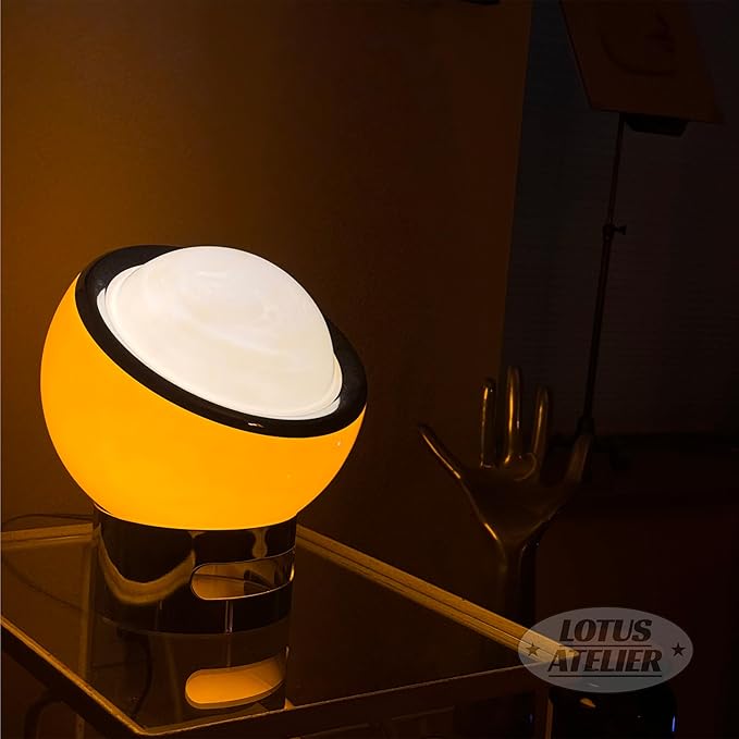 Lotus Atelier Bauhaus Lamp | Warm Retro Orange Lamp - Image 3