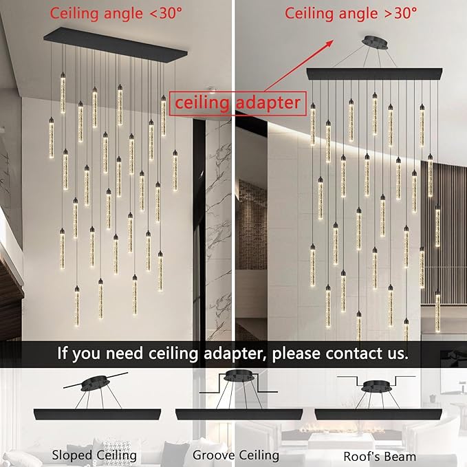 Rectangular Chandeliers 26-Lights Long Light - Image 5