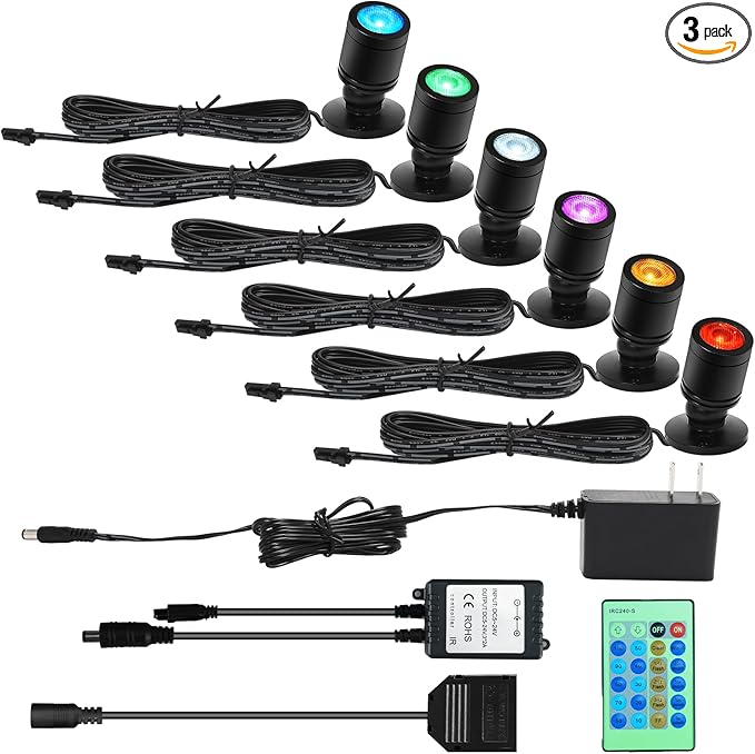 Taysing Color LED Spot Light Indoor Little Mini Spotlight Accent Lights by Highqualitylightingproducts